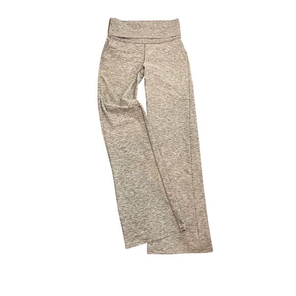 Freely Women's Marled Knit High Rise Fold-over Haven Luxe Flare Yoga Pants XS - Picture 9 of 12